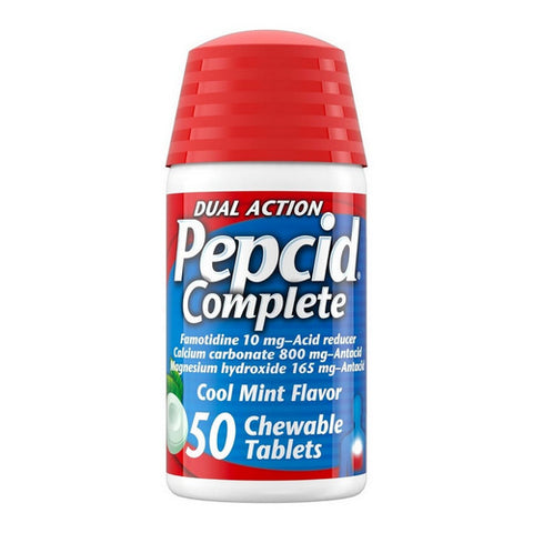 Pepcid, Pepcid Complete Chewable Tablets Mint Flavor, 50 Tabs