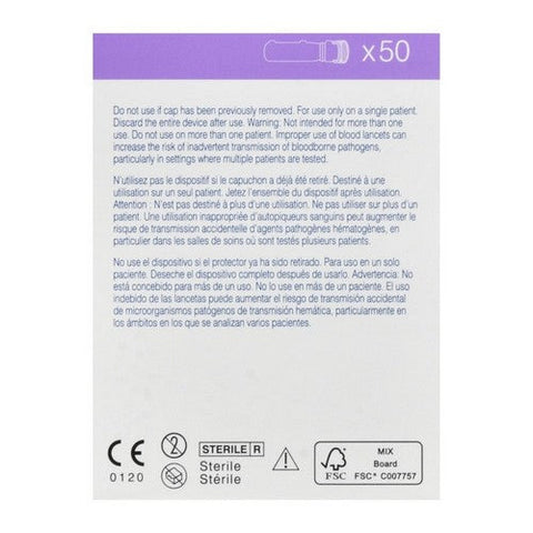 Unistik 3, Comfort Safety Lancets 28 Gauge, 50 Count Unistik 3