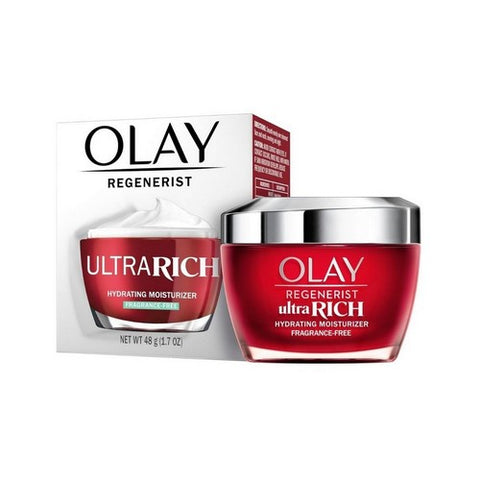 Crest, Olay Regenerist Ultra Rich Hydrating Moisturizer Fragrance-Free, 1.7 Oz