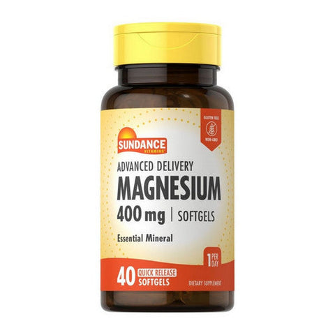 Sundance, Magnesium Quick Release, 400 Mg, 40 Softgels Sundance