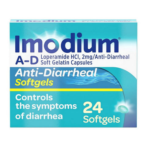 Neutrogena, Imodium A-D Anti-Diarrheal, 24 Softgels