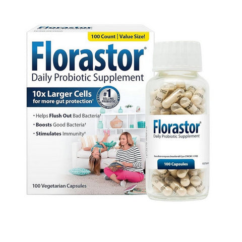 Florastor, Daily Probiotic Supplement, 250 mg, 100 Caps