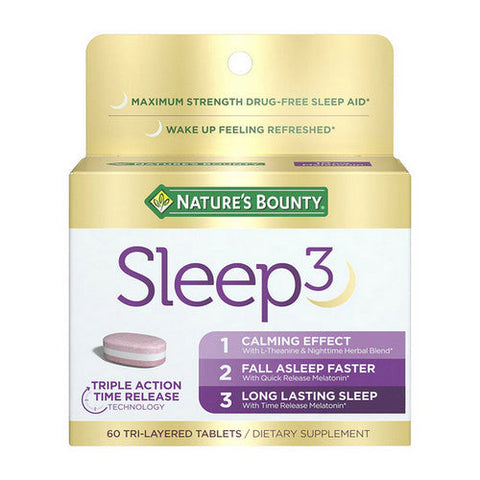 Nature's Bounty, Nature's Bounty Sleep3 Tri-Layered, 60 Tabs Nature's Bounty