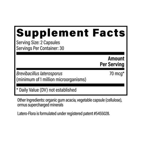 Global Healing Center, Latero-Flora, 60 Caps