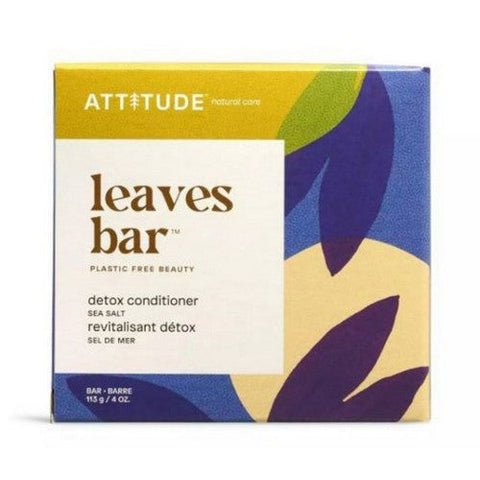 Attitude, Leaves Bar Detox Conditioner Sea Salt, 4 Oz Attitude