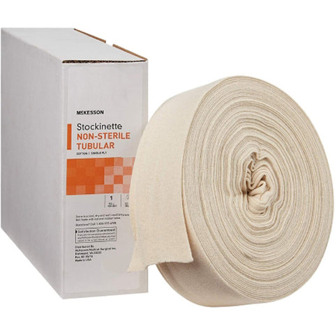 McKesson, Beige Cotton Tubular Stockinette 8 Inch x 25 Yard, 1 Roll