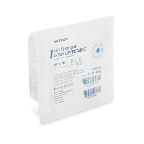 McKesson, Laparotomy Sponge 18 x 18 Inch, Pack Of 5