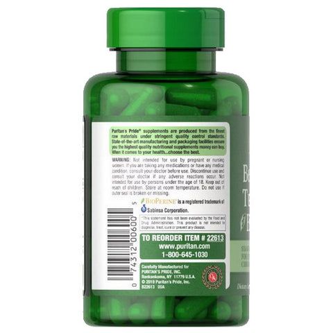 Puritan's Pride, Berberine Turmeric & BioPerine Black Pepper, 60 Capsules