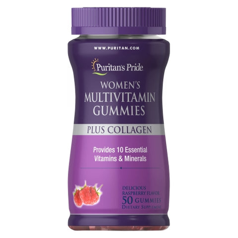 Puritan's Pride, Women's Multivitamin Gummies Plus Collagen, 50 Gummies