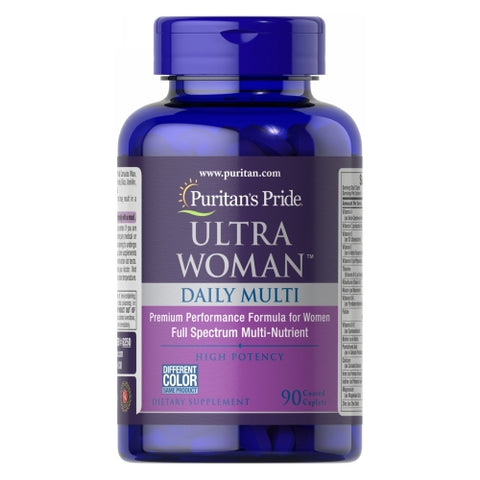 Puritan's Pride, Ultra Woman Daily Multi Timed Release with Zinc, 90 Caplets