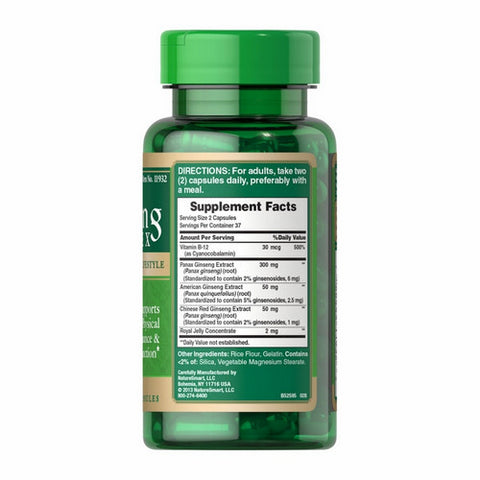 Puritan's Pride, Ginseng Complex, 120 Rapid Release Softgels