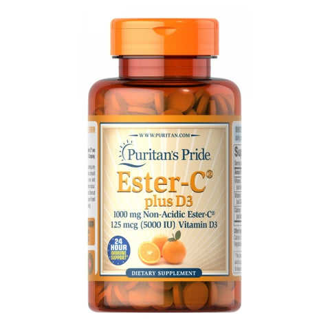 Puritan's Pride, Ester-C  Plus D3, 70 Gummies