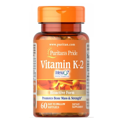 Puritan's Pride, Vitamin K-2 (MenaQ7), 50 mcg, 60 Softgels