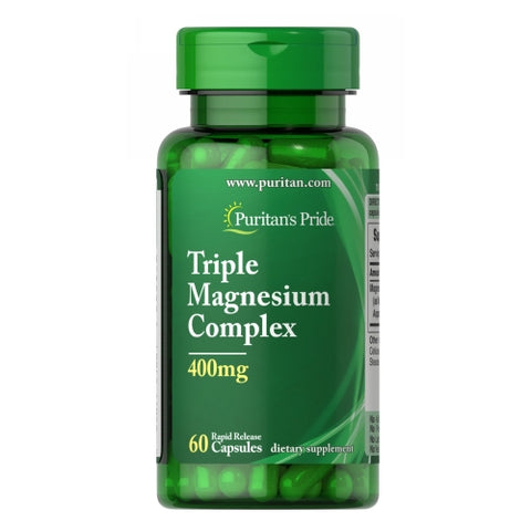 Puritan's Pride, Triple Magnesium Complex, 400 mg, 60 Rapid Release Capsules