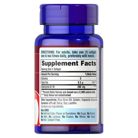 Puritan's Pride, CoQ-10, 200 mg, 30 Rapid Release Softgels
