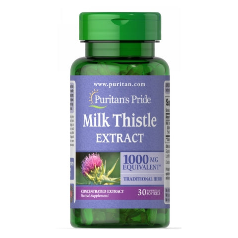 Puritan's Pride, Milk Thistle Extract (Silymarin), 1000 mg, 30 Softgels