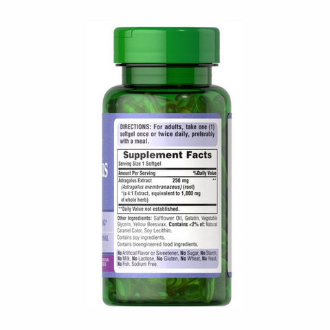 Puritan's Pride, Astragalus Extract, 1000 mg, 100 Softgels