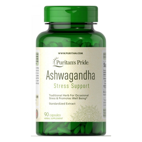 Puritan's Pride, Ashwagandha Root Extract Ayurvedic Stress Support, 750mg, 90 Vegi Caps