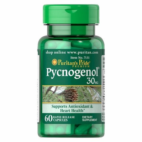 Puritan's Pride, Pycnogenol, 30 Mg, 60 Capsules