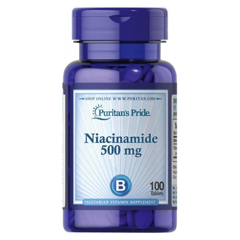 Puritan's Pride, Niacinamide, 500 mg, 100 Tablets
