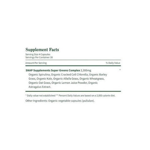 Snap Supplements, Spirulina And Chlorella, 120 Caps Snap Supplements