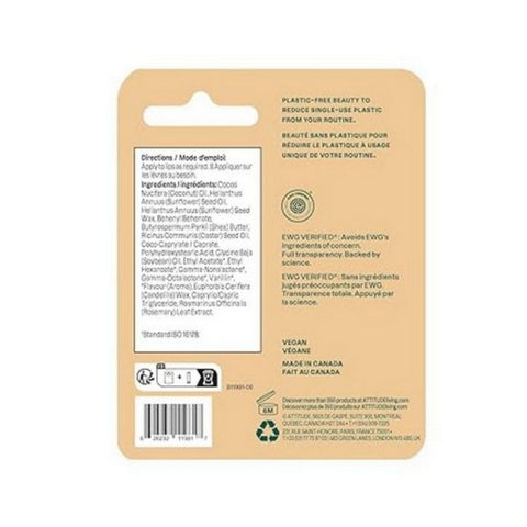 Attitude, Lip Balm Coconut, 0.3 Oz