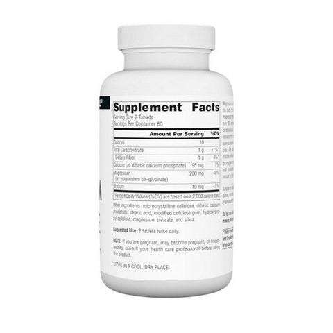 Source Naturals, Magnesium Glycinate, 120 Tabs Source Naturals