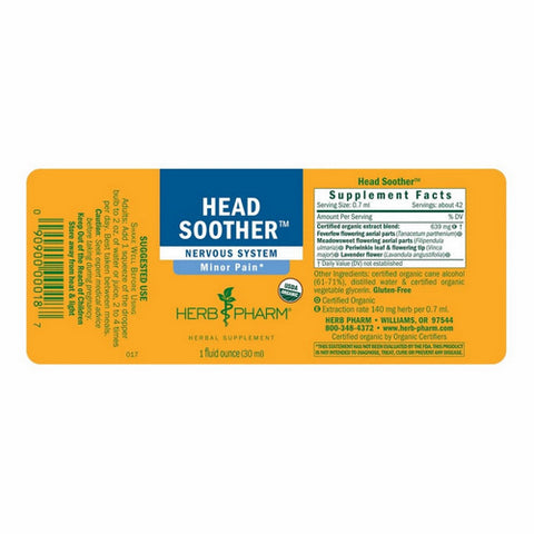 Herb Pharm, Head Soother Compound, 1 Oz