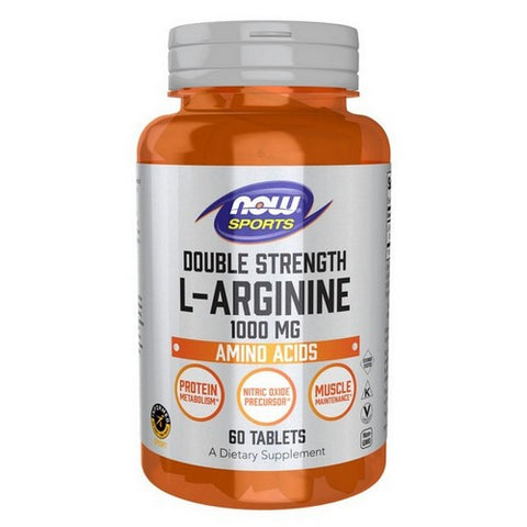 Now Foods, L-Arginine Double Strength, 1000 mg, 60 Tablets