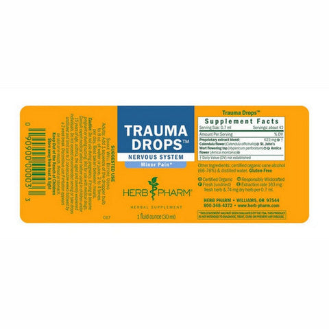 Herb Pharm, Trauma Drops, 1 Oz Herb Pharm