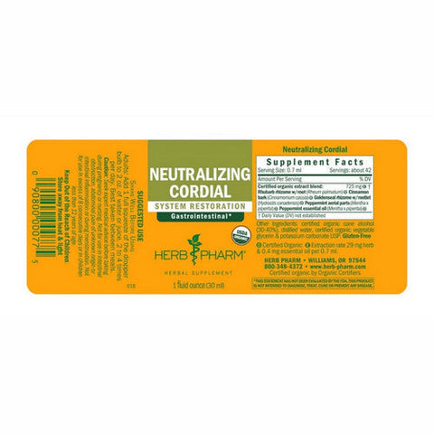 Herb Pharm, Neutralizing Cordial, 1 Oz Herb Pharm