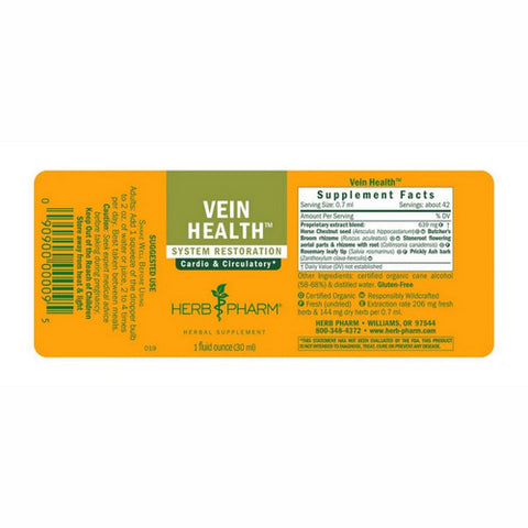 Herb Pharm, Vein Health Tonic, 1 Oz