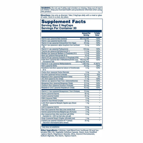 Solaray, Women's 50+ Liposomal Multivitamin, 60 Count