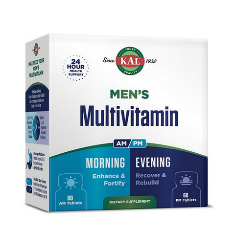 Kal, Multivitamin Am/Pm Men's, 2x60 Caps