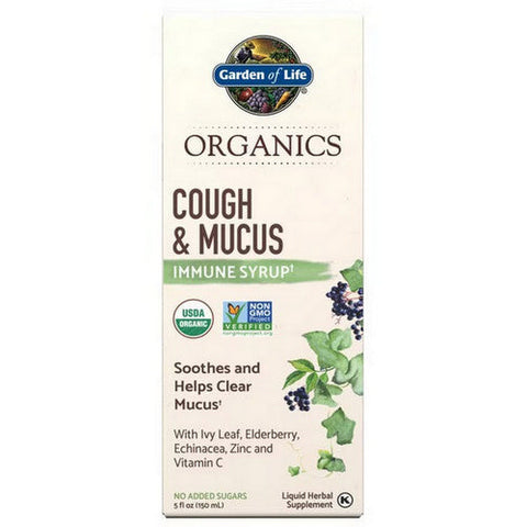 Garden of Life, Organics Cough and Mucus Syrup, 5 Oz Garden of Life