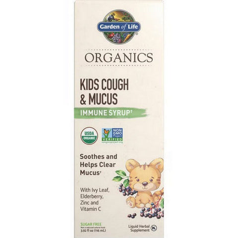 Garden of Life, Organics Kids Cough and Mucus Syrup, 3.9 Oz Garden of Life