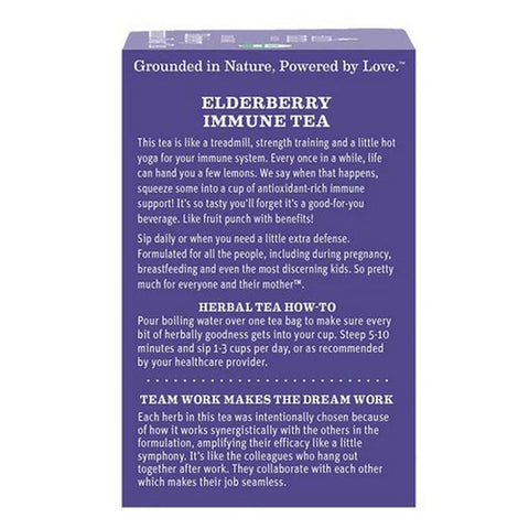 Earth Mama Angel Baby, Organic Elderberry Immune Tea, 16 Bags