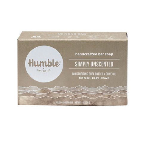 Humble Brands, Bar Soap Travel Size Simply Unscented, 1 Oz