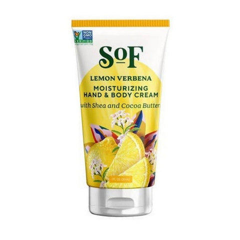 South Of France Soaps, Moisturizing Hand and Body Cream Lemon Verbena, 1 Oz South Of France Soaps
