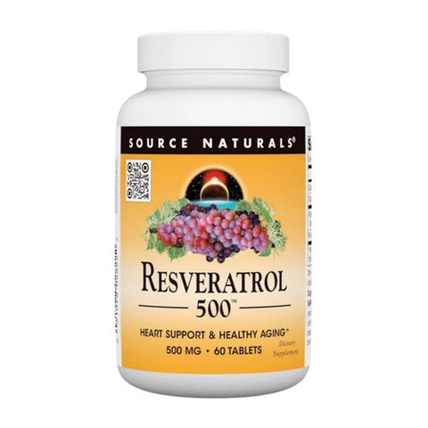 Source Naturals, Resveratrol, 500 mg, 60 Tabs