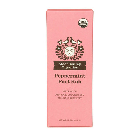 Moon Valley Organics, Organic Peppermint Foot Rub, 1.7 Oz