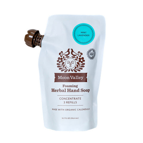 Moon Valley Organics, Foaming Herbal Hand Soap Concentrate Mint Lavender, 10.7 Oz