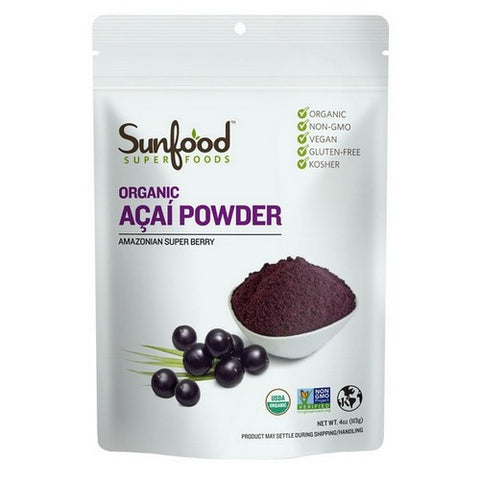 Sunfood Superfoods, Organic Acai Powder, 4 Oz