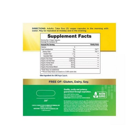 Renew Life, Adult Daily Digestive Prebiotic Fiber, 150 Capsules