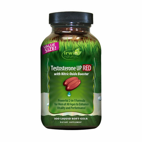 Irwin Naturals, Testosterone Up Red With Nitric Oxide Booster, 100 Softgels