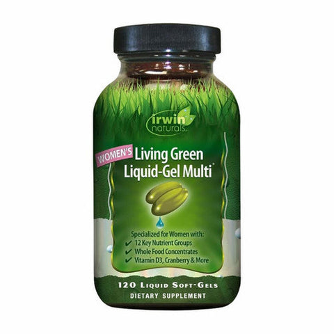 Irwin Naturals, Women'S Living Green Liquid-Gel Multi, 120 Softgels Irwin Naturals