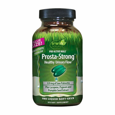 Irwin Naturals, Pro-Active Male Prosta-Strong Healthy Urinary Flow, 180 Softgels Irwin Naturals