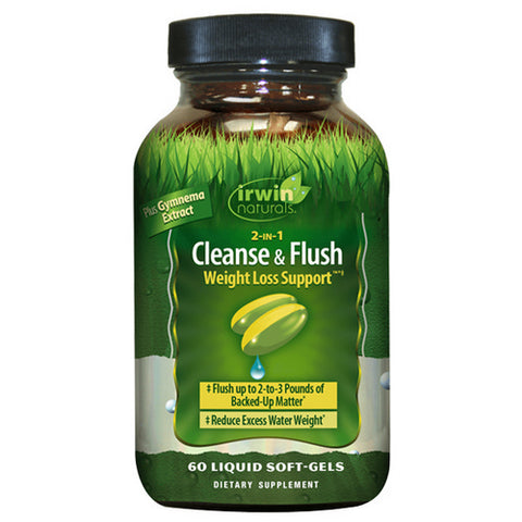 Irwin Naturals, 2-IN-1 Cleanse & Flush Weight Loss Support, 180 Softgels
