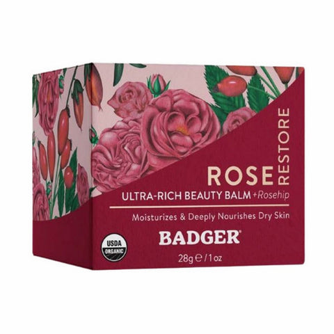 Badger Balm, Rose Beauty Balm, 28 Grams