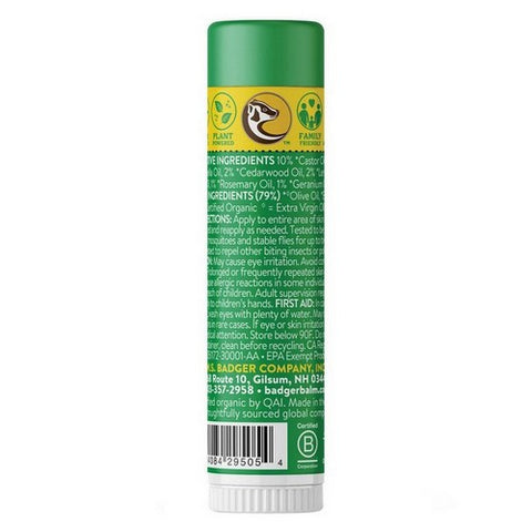 Badger Balm, Bug Repellent Balm Stick, .6 Oz